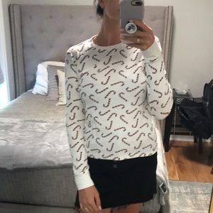 Not sleeve candy cane top